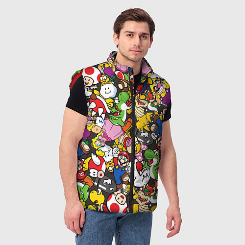 Мужской жилет Mario ALLSTARS / 3D-Красный – фото 3