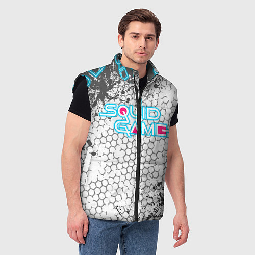 Мужской жилет Игра в кальмара / 3D-Черный – фото 3