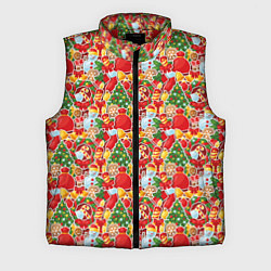 Мужской жилет Merry Christmas символика, цвет: 3D-красный