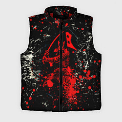 Мужской жилет Красный Японский Самурай Samurai, цвет: 3D-красный