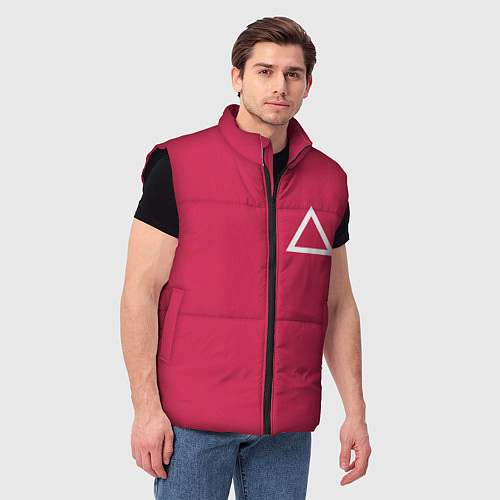 Мужской жилет Треугольник / 3D-Черный – фото 3
