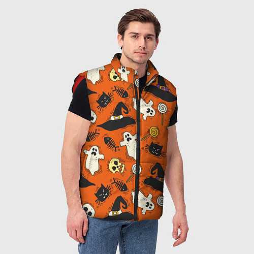 Мужской жилет Хэллоуинские шалости / 3D-Красный – фото 3