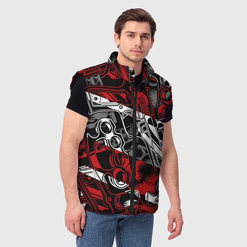 Мужской жилет Оружейный барон / 3D-Черный – фото 3