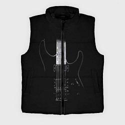 Мужской жилет ЧЕРНАЯ ЭЛЕКТРОГИТАРА, цвет: 3D-черный