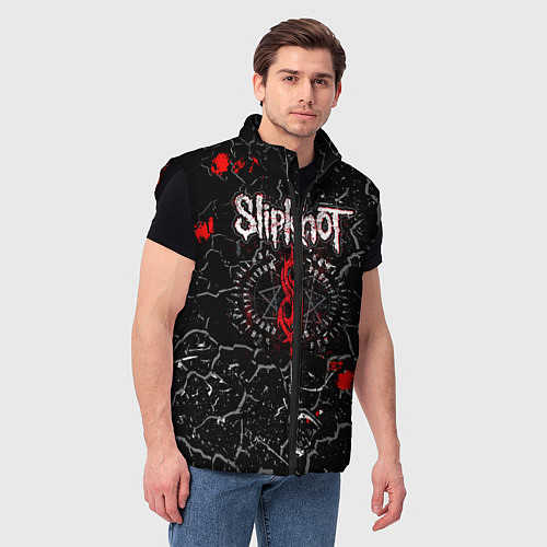 Мужской жилет Slipknot Rock Слипкнот Музыка Рок Гранж / 3D-Черный – фото 3