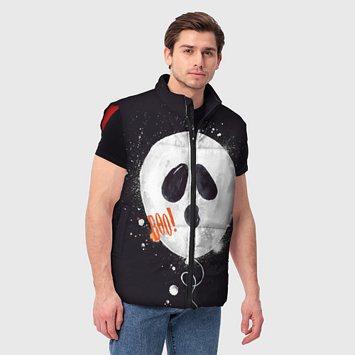 Мужской жилет Шарик-пугайка черный, полиэстер / 3D-Красный – фото 3