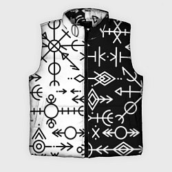 Мужской жилет ДРЕВНИЕ СЛАВЯНСКИЕ РУНЫ, цвет: 3D-светло-серый