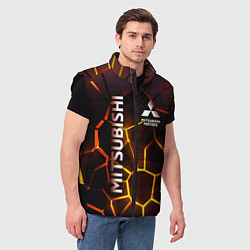 Мужской жилет Митсубиси подсветка 3D плит, цвет: 3D-черный — фото 2