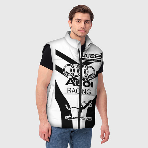 Мужской жилет Audi Quattro / 3D-Черный – фото 3