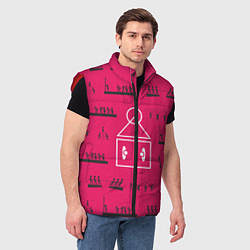 Мужской жилет Игры на стене, цвет: 3D-красный — фото 2