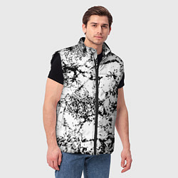 Мужской жилет Эффект линогравюры, цвет: 3D-черный — фото 2