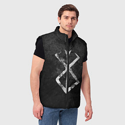 Мужской жилет BERSERK LOGO GRUNGE, цвет: 3D-черный — фото 2