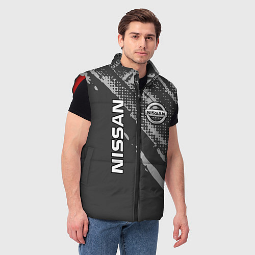 Мужской жилет Nissan Car Ниссан / 3D-Красный – фото 3