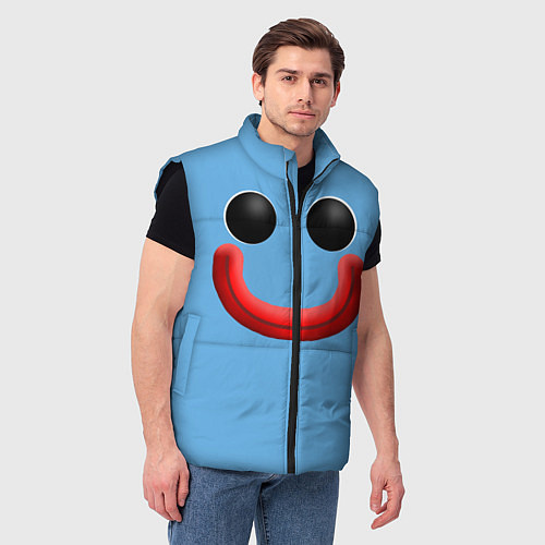 Мужской жилет Huggy Waggy smile / 3D-Черный – фото 3