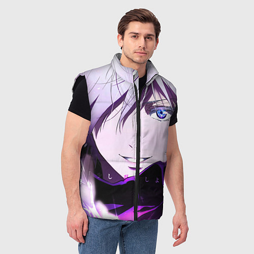 Мужской жилет Сатору Гото кастует заклинание / 3D-Черный – фото 3