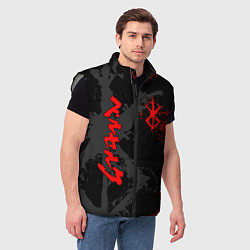 Мужской жилет БЕРСЕРК КЛЕЙМО ГАТСА ЛОГО ИЕРОГЛИФЫ, цвет: 3D-светло-серый — фото 2