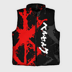 Мужской жилет БЕРСЕРК КРАСНОЕ КЛЕЙМО ИЕРОЛГИФЫ, цвет: 3D-красный