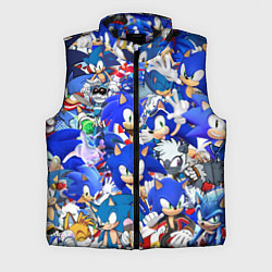 Мужской жилет SONIC СИНИЙ ЁЖ СОНИК, цвет: 3D-черный