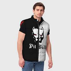 Мужской жилет Pit Bull боец, цвет: 3D-красный — фото 2