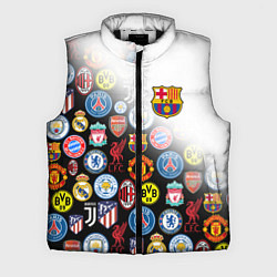 Мужской жилет FC BARCELONA LOGOBOMBING, цвет: 3D-черный