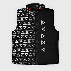 Мужской жилет ЗНАКИ ВЕДЬМАКА, СИМВОЛЫ, цвет: 3D-красный