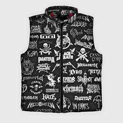 Мужской жилет ЛОГОТИПЫ МЕТАЛ ГРУПП METAL BANDS LOGO, цвет: 3D-красный