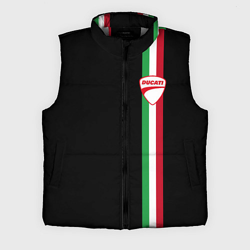 Мужской жилет DUCATI MOTOCYCLE ITALY LINE / 3D-Светло-серый – фото 1