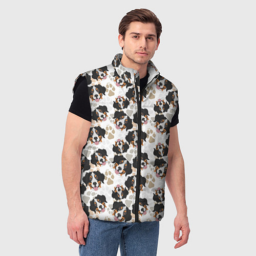 Мужской жилет Зенненхунд Бернский / 3D-Черный – фото 3