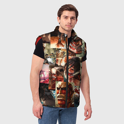 Мужской жилет Атака Титанов Shingeki no Kyojin / 3D-Красный – фото 3