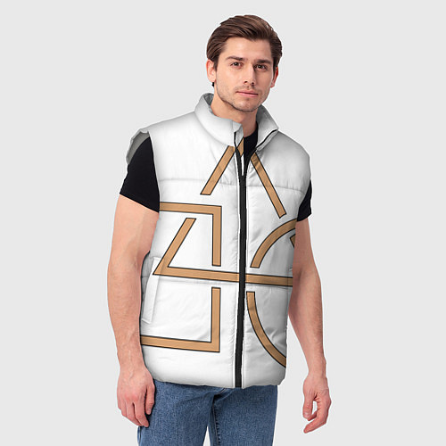 Мужской жилет Игра в кальмар / 3D-Светло-серый – фото 3