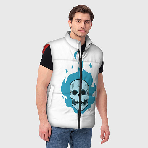 Мужской жилет Череп Cute Angel парный / 3D-Красный – фото 3