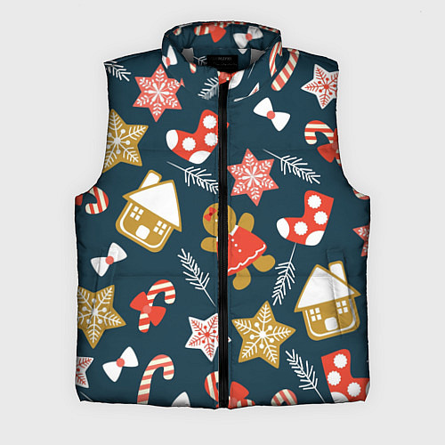 Мужской жилет Merry Christmas!!! / 3D-Светло-серый – фото 1