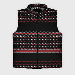 Мужской жилет НОВОГОДНИЙ ПАТТЕРН SWEATER, цвет: 3D-светло-серый