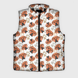 Мужской жилет Собака Родезийский Риджбек, цвет: 3D-черный