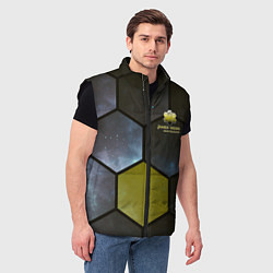 Мужской жилет JWST space cell theme, цвет: 3D-черный — фото 2