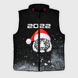 Мужской жилет Новогодний тигр 2022, цвет: 3D-красный