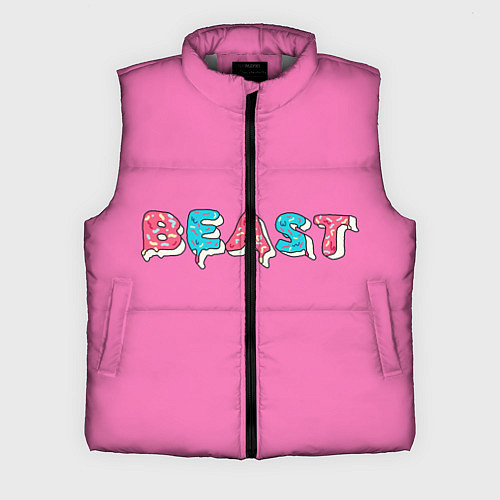Мужской жилет Mr Beast Donut Pink edition / 3D-Светло-серый – фото 1