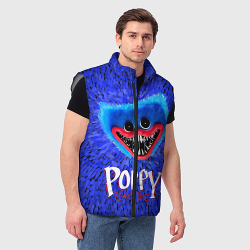 Мужской жилет Хагги Вагги - Поппи Плейтайм / 3D-Светло-серый – фото 3