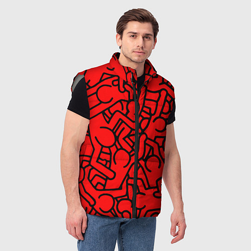 Мужской жилет Челопаззл / 3D-Светло-серый – фото 3