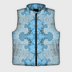 Мужской жилет Коллекция Фрактальная мозаика Голубой 292-6-n Низ, цвет: 3D-светло-серый