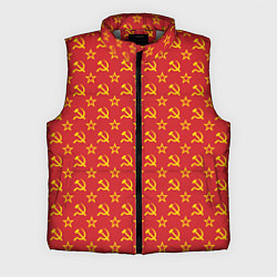 Мужской жилет Серп и Молот СССР, цвет: 3D-светло-серый