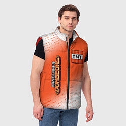 Мужской жилет МАЙНКРАФТ ДАНЖЕН - ДИНАМИТ - Градиент, цвет: 3D-красный — фото 2
