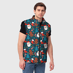 Мужской жилет ПОКРЫТО НОВЫМ ГОДОМ!, цвет: 3D-черный — фото 2
