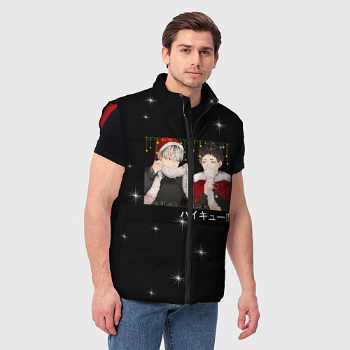 Мужской жилет Akaashi Keiji & Bokuto Koutarou / 3D-Красный – фото 3