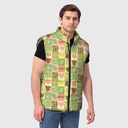 Мужской жилет Чай и Кофе, цвет: 3D-светло-серый — фото 2