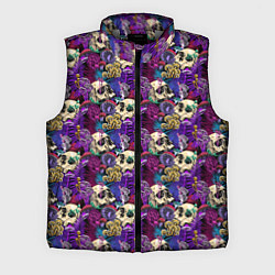 Мужской жилет Волшебные Грибы психоделика, цвет: 3D-светло-серый