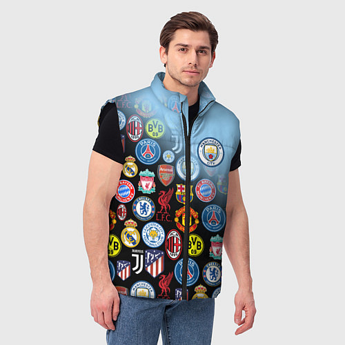 Мужской жилет МАНЧЕСТЕР СИТИ MANCHESTER CITY / 3D-Черный – фото 3