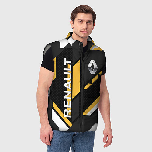 Мужской жилет RENAULT GEOMETRY SPORT / 3D-Светло-серый – фото 3