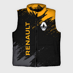Мужской жилет RENAULT БРЫЗГИ КРАСОК РЕНО, цвет: 3D-черный