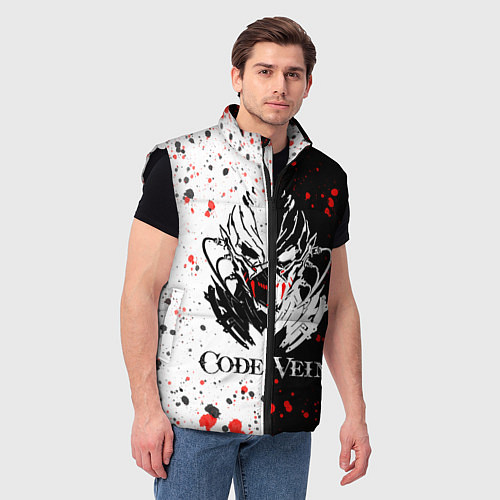 Мужской жилет Code Vein Logo / 3D-Черный – фото 3